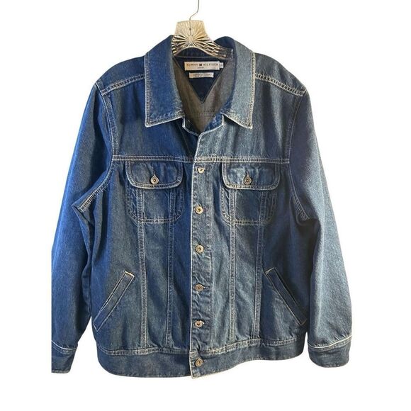 TH Tommy Hilfiger Woman denim Jean Jacket 1x plus rn#66476 - Picture 1 of 8